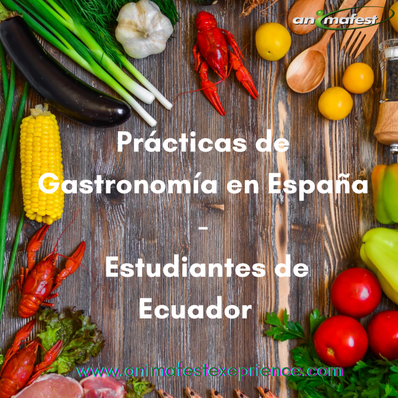 Prácticas de Gastronomía para estudiantes de Ecuador - España 2021