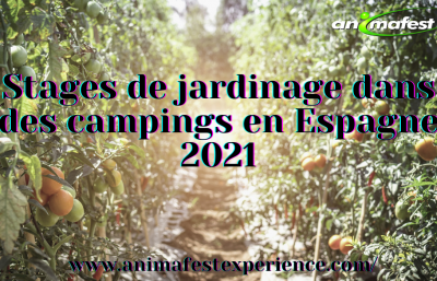 Stages de jardinage dans des campings en Espagne 2021