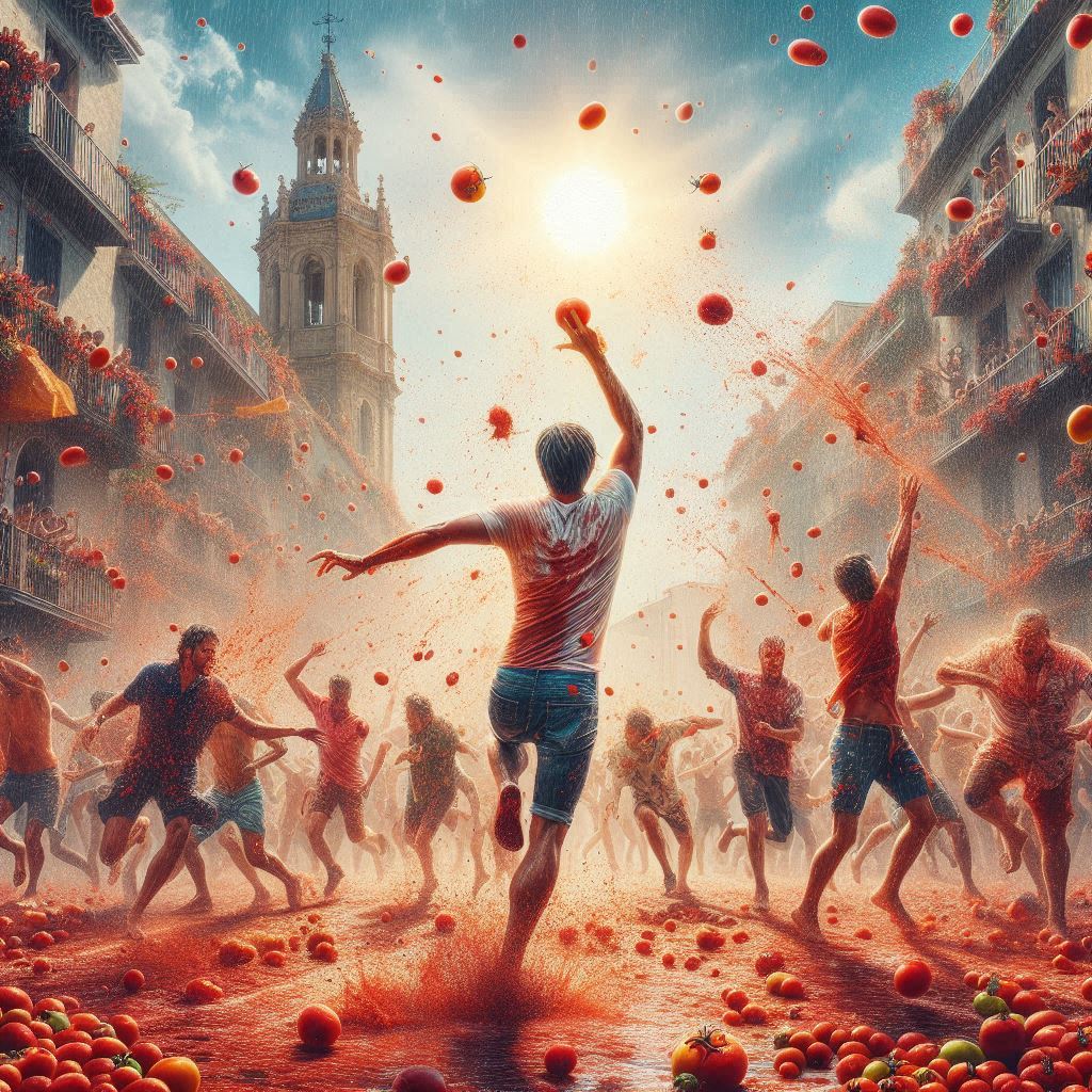 Com o nosso estágio, descubra La Tomatina